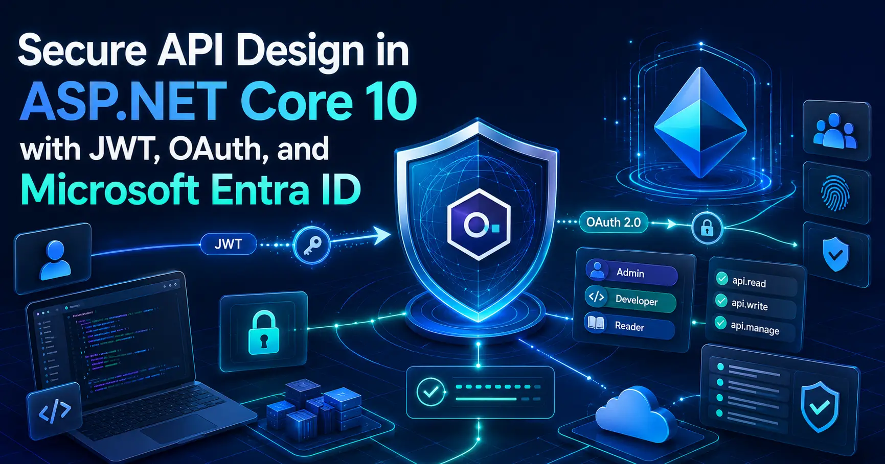 Secure API Design in ASP.NET Core with JWT OAuth and Microsoft Entra ID